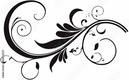 Abstract artistic floral back...
