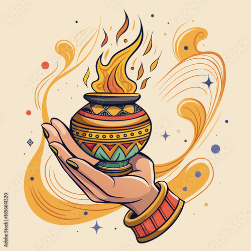 kalash on hand