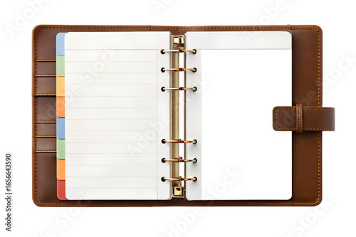 Wallpaper Mural Brown Leather Planner Notebook with Blank Pages and Dividers Torontodigital.ca