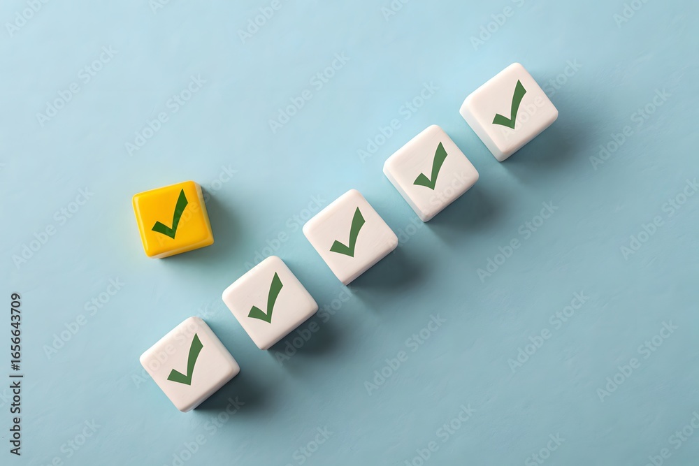 Obraz premium Fulfillment of all requirements. Make the right decisions. Fulfill all conditions and legal and transparent business.