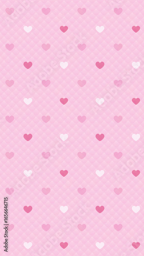 pink background with hearts