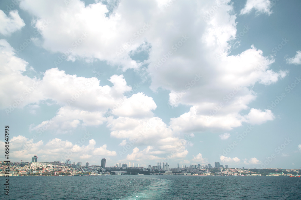 Naklejka premium High angle view of Istanbul 