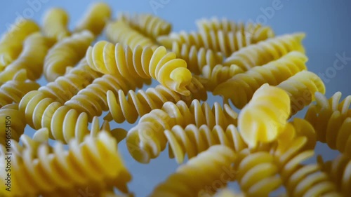 close-up view of fusilli