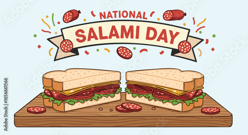 National Salami Day Celebration with Delicious Sandwich