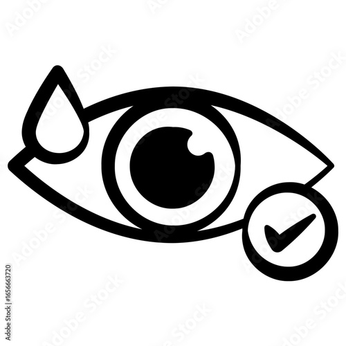 Eye with Water Drop Icon