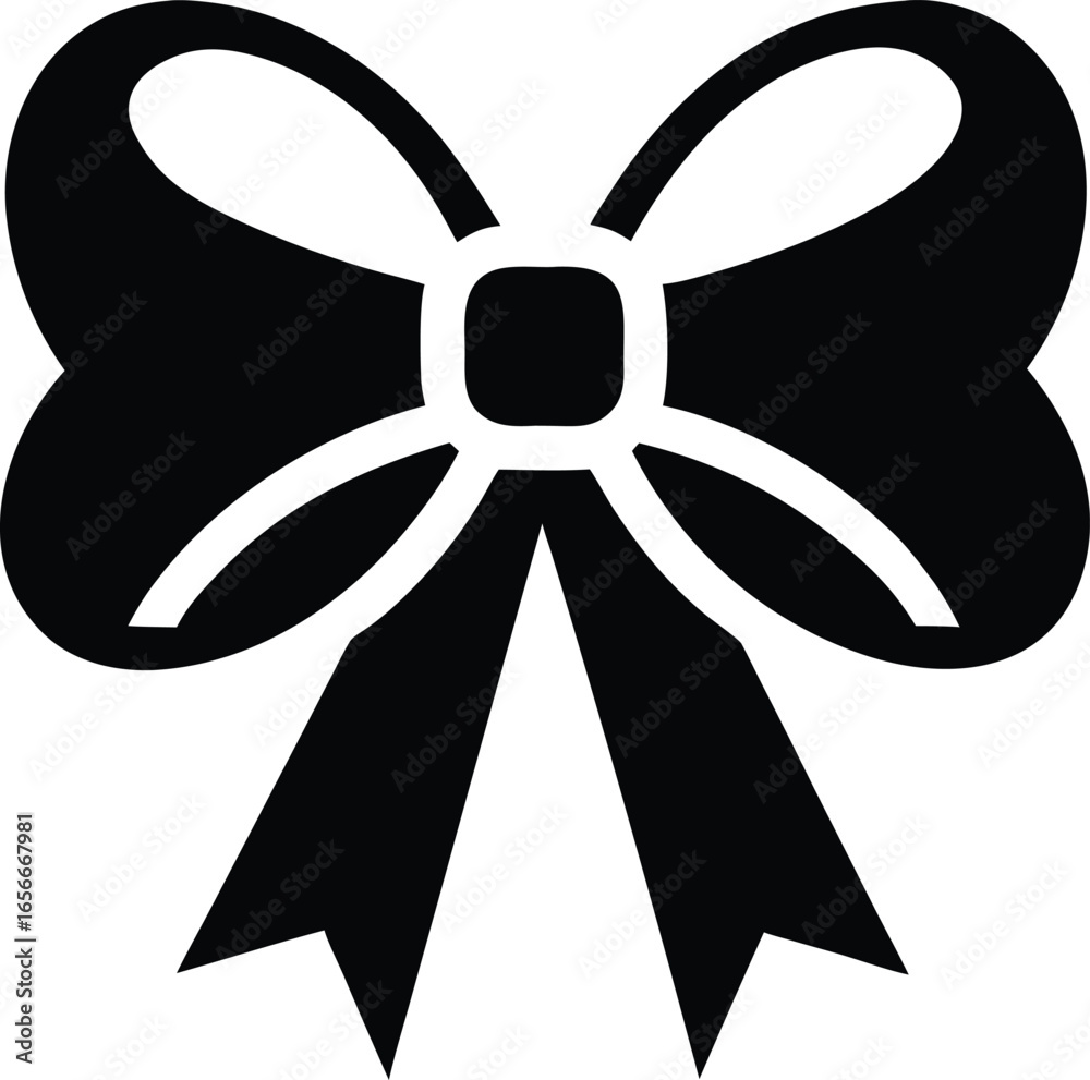 Obraz premium bow Silhouette icon