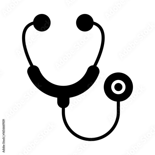 stethoscope solid icon