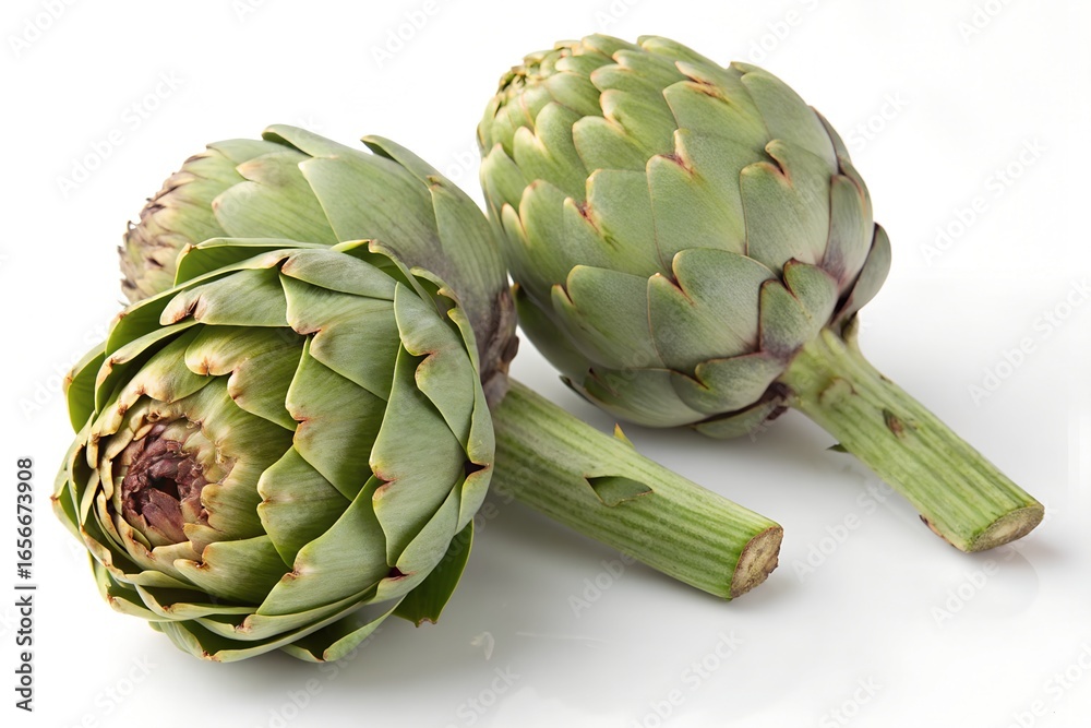 Fototapeta premium artichokes isolated on white
