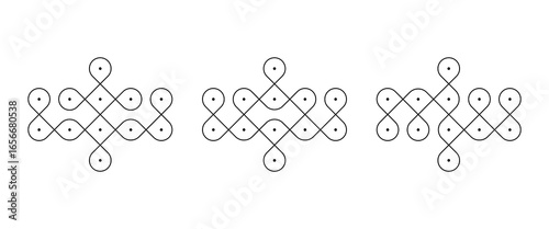 Easy Kolam to draw on daily basis!