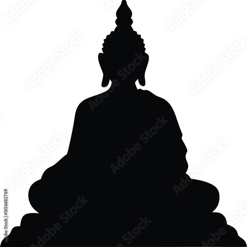 buddha statue silhouette