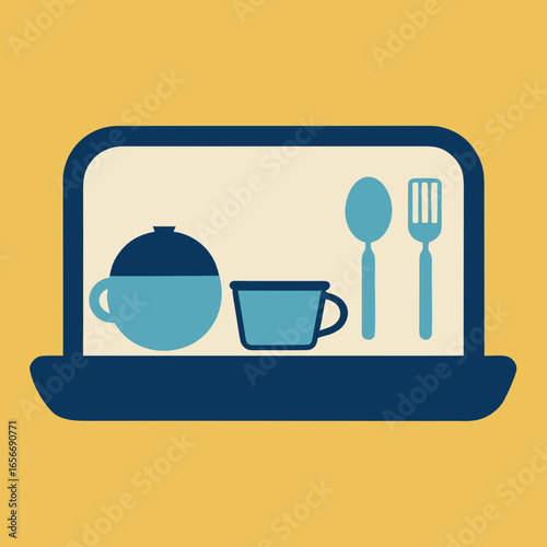 Sausage BBQ Grill Food Simple Vector Icon