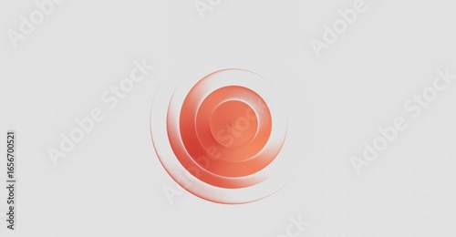 Abstract concentric circles in a vibrant red color, offering a sense of movement and focus. The design is simple yet captivating.