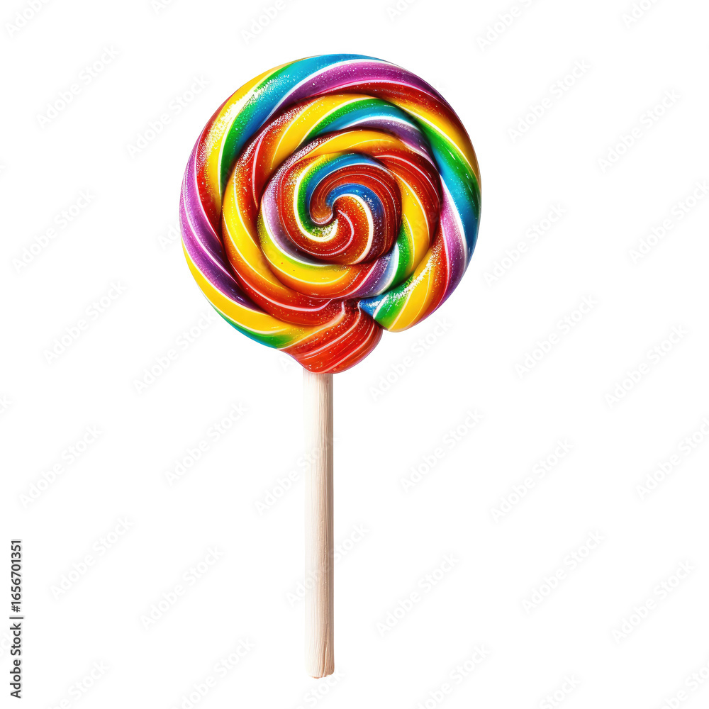 custom made wallpaper toronto digitaland keyword list based on the image you provided.. Swirl Lollipop in Rainbow Colors - close-up studio shot.