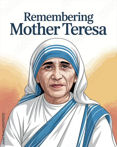Mother Teresa Birth Anniversary Tribute Poster