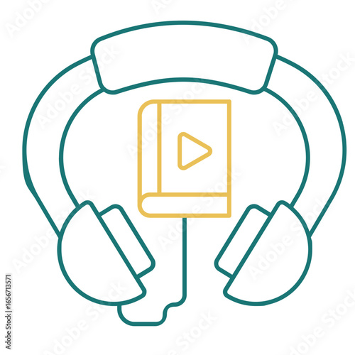 Illustration Audio Book Icon