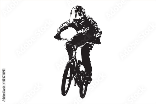 Mountain Biking Silhouette Pack | Extreme Cycling Vector Set