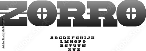 Zorro Bold Western Retro Font - Vintage Action Typeface