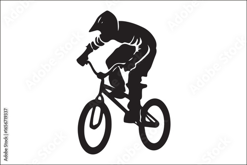 Mountain Biking Silhouette Pack | Extreme Cycling Vector Set