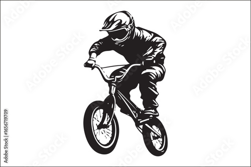 Mountain Biking Silhouette Pack | Extreme Cycling Vector Set
