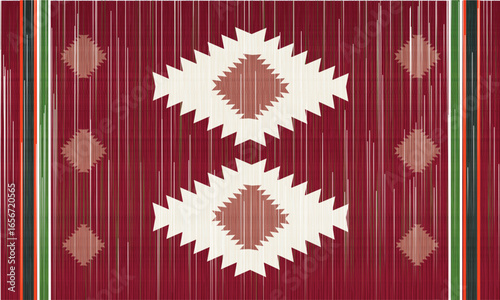 Pattern red and white okay seamless vector
