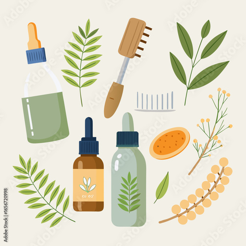 set of cosmetic products