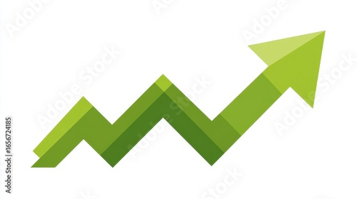 An upward arrow chart clipart, success element, bold flat design, green tones, isolated on white background. Free Download An upward arrow chart clipart, success element, bold flat design, green tones, isolated on white background. - GFXLoad