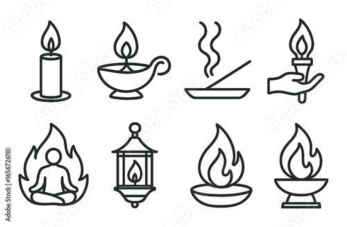 Financial growth and savings icons set featuring wallet, piggy bank, and stocks