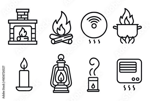 Assorted bakery goods illustration with bread, croissant, and pastry designs