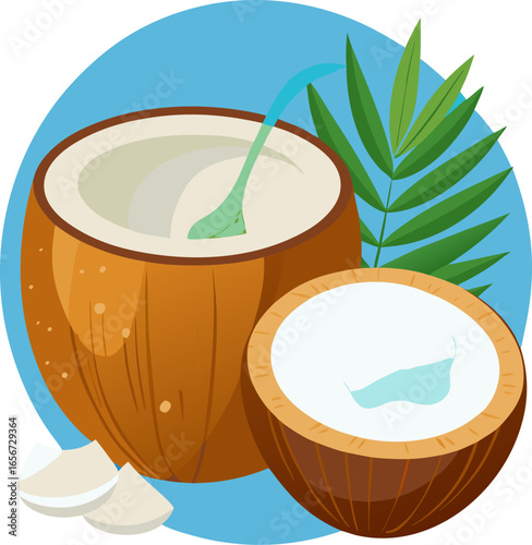 Coconut milk icon