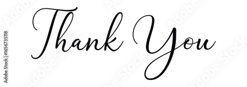 Thank You to Our Sponsors, Handwritten Lettering. Template for Banner, Postcard, Poster, Print, Sticker or Web Product. Vector Illustration, Objects Isolated on White