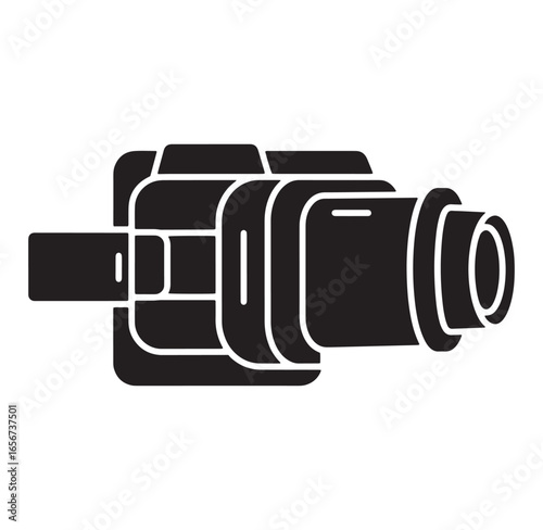 Illustrated graphic showing a plumbing pipe fitting with detailed and professional design