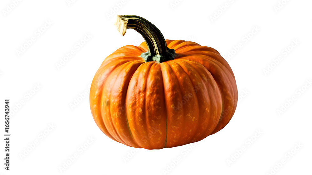 Obraz premium a pumpkin sitting alone on a white background