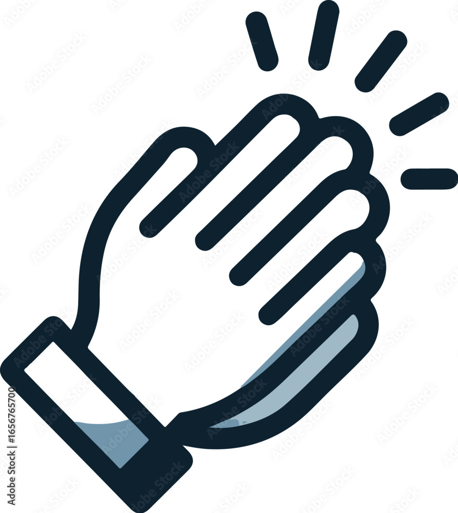 Illustration of hands clapping Illustration of hands clapping