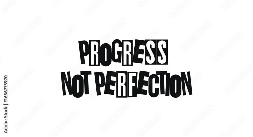Obraz premium Inspirational Quote About Growth And Self-Acceptance. Great For Wellness Brands, Coaching, Journals, Or Personal Motivation Posters. Modern Typography. Vector Illustration.