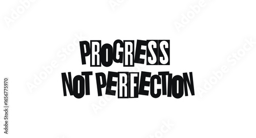 Inspirational Quote About Growth And Self-Acceptance. Great For Wellness Brands, Coaching, Journals, Or Personal Motivation Posters. Modern Typography. Vector Illustration.