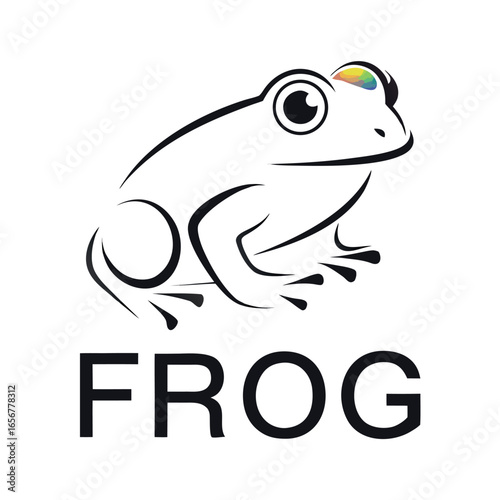   frog design eps on white background