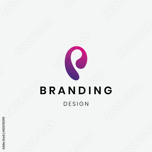 Minimal elegant monogram art letter 