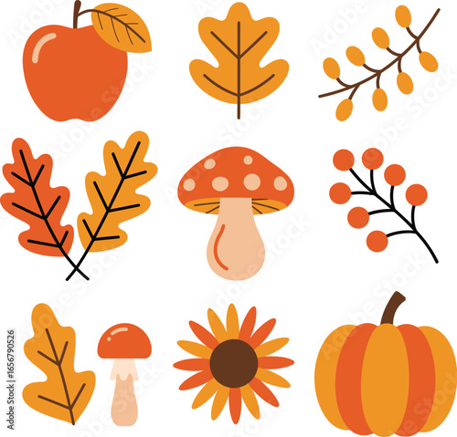 A Collection of Black and White Silhouette Illustrations of Various Mushroom Types