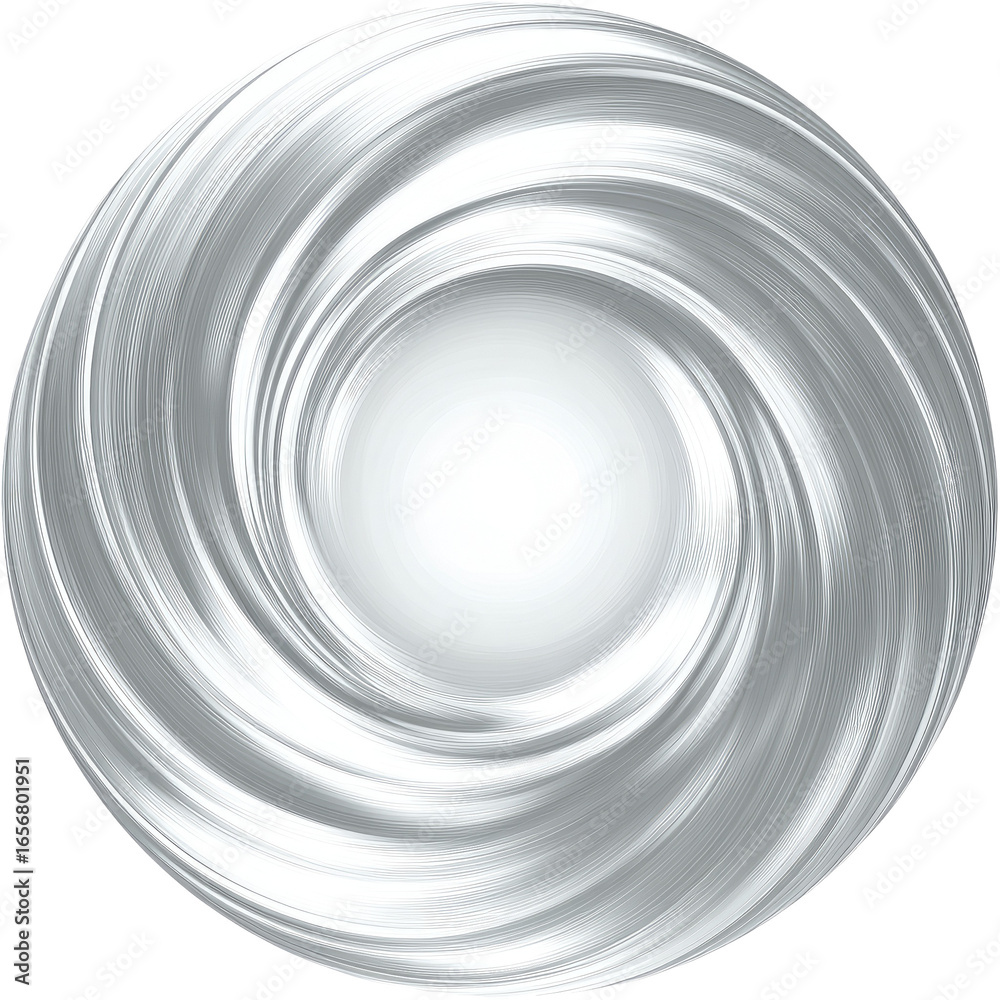 Obraz premium Circular swirl design in grayscale