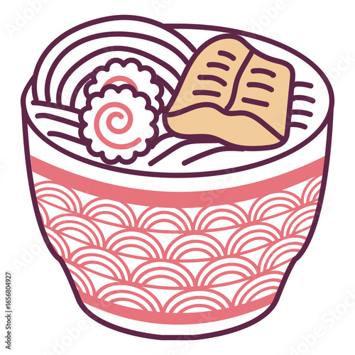 Asian dish ramen noodle bowl