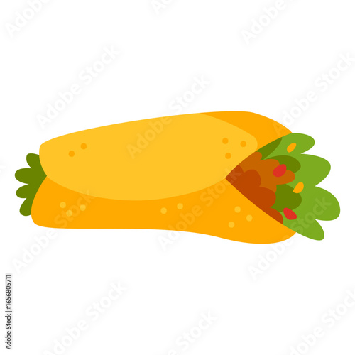 Burrito cartoon food