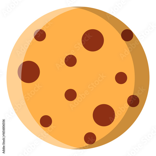 Chocolate chip cookie icon