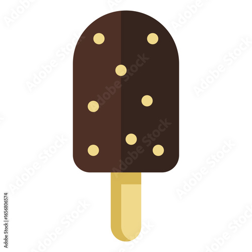 Chocolate ice cream icon