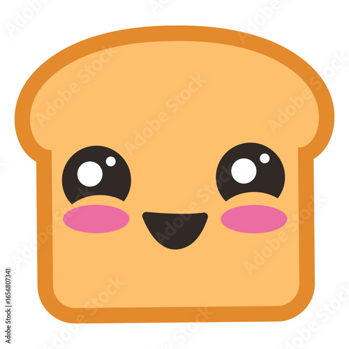 Cute toast emoji