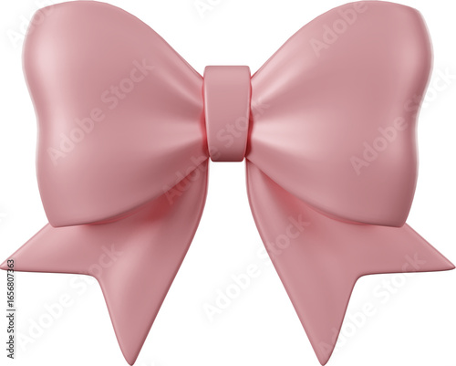 ribbon bow_3D Illustration