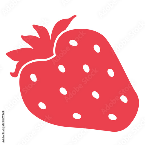 Cut out strawberry