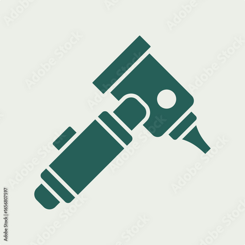 Otoscope for Ear Examination trendy useful vector Illustration design handsome colorful background