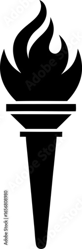 Flaming Torch Light Source Graphic