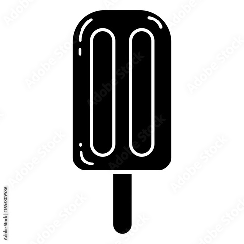 Ice cream dessert cut out