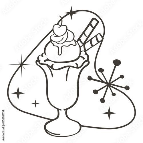 Ice cream stroke food treats